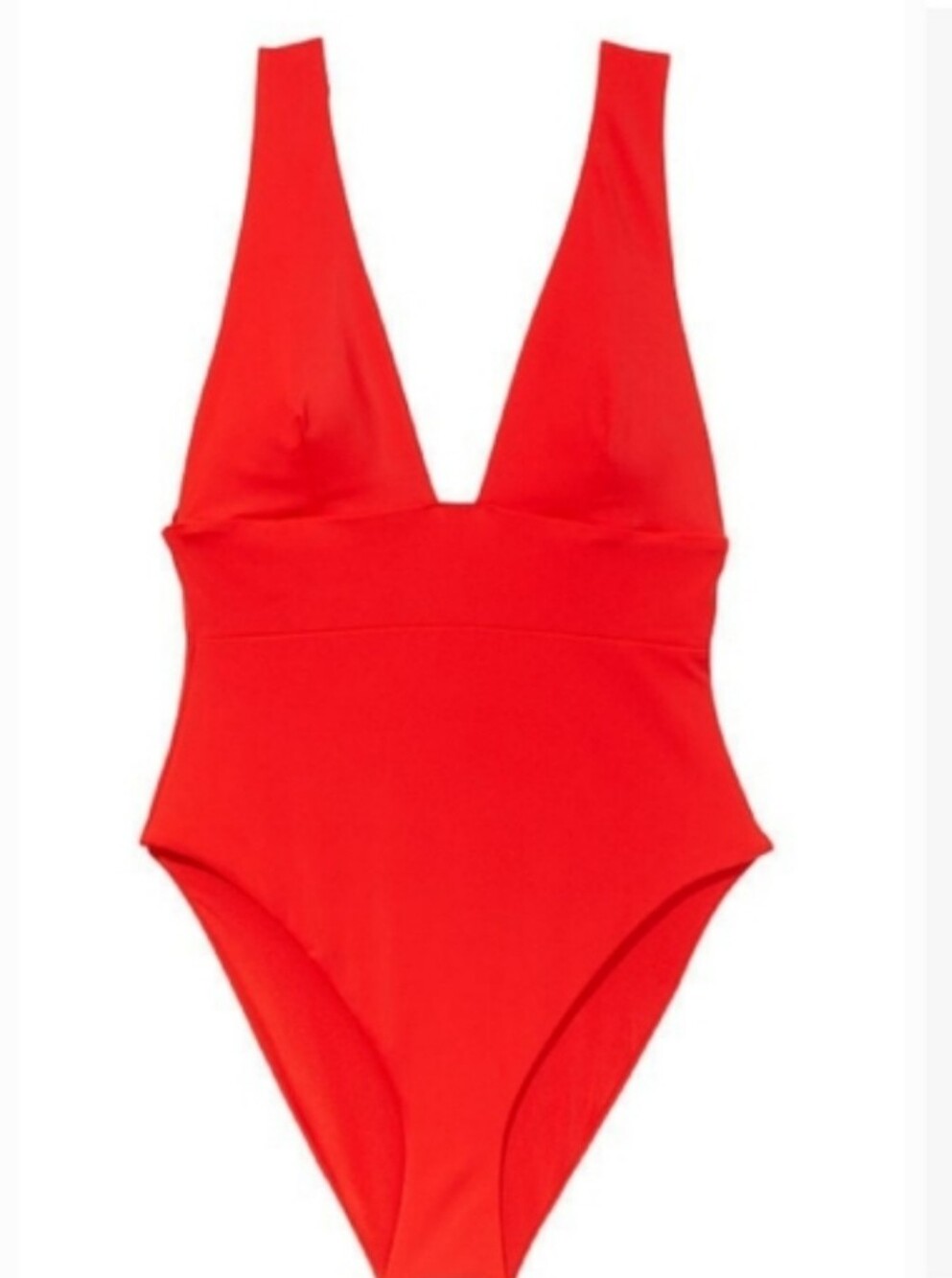 Victoria's secret very sexy swim banded plunge one-piece swimsuit SMALL RED